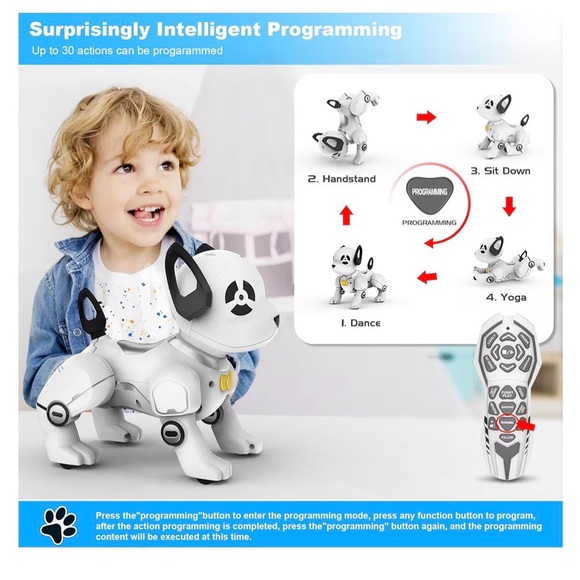 Smart RC Robot Dog Toy – Remote Control Interactive Dancing Pet Robot - Picture 5 of 7